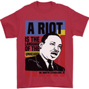 A Riot Martin Luther King Black Lives Matter Mens T-Shirt 100% Cotton Red