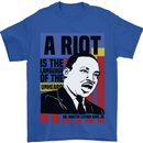 A Riot Martin Luther King Black Lives Matter Mens T-Shirt 100% Cotton Royal Blue
