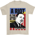 A Riot Martin Luther King Black Lives Matter Mens T-Shirt 100% Cotton Sand