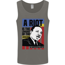 A Riot Martin Luther King Black Lives Matter Mens Vest Tank Top Charcoal