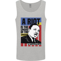 A Riot Martin Luther King Black Lives Matter Mens Vest Tank Top Sports Grey