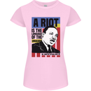 A Riot Martin Luther King Black Lives Matter Womens Petite Cut T-Shirt Light Pink