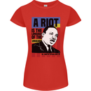 A Riot Martin Luther King Black Lives Matter Womens Petite Cut T-Shirt Red