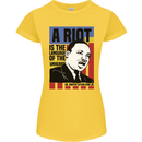 A Riot Martin Luther King Black Lives Matter Womens Petite Cut T-Shirt Yellow