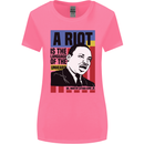 A Riot Martin Luther King Black Lives Matter Womens Wider Cut T-Shirt Azalea