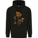 A Rustic Rose Gothic Goth Childrens Kids Hoodie Black