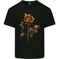 A Rustic Rose Gothic Goth Mens Cotton T-Shirt Tee Top Black