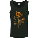 A Rustic Rose Gothic Goth Mens Vest Tank Top Black