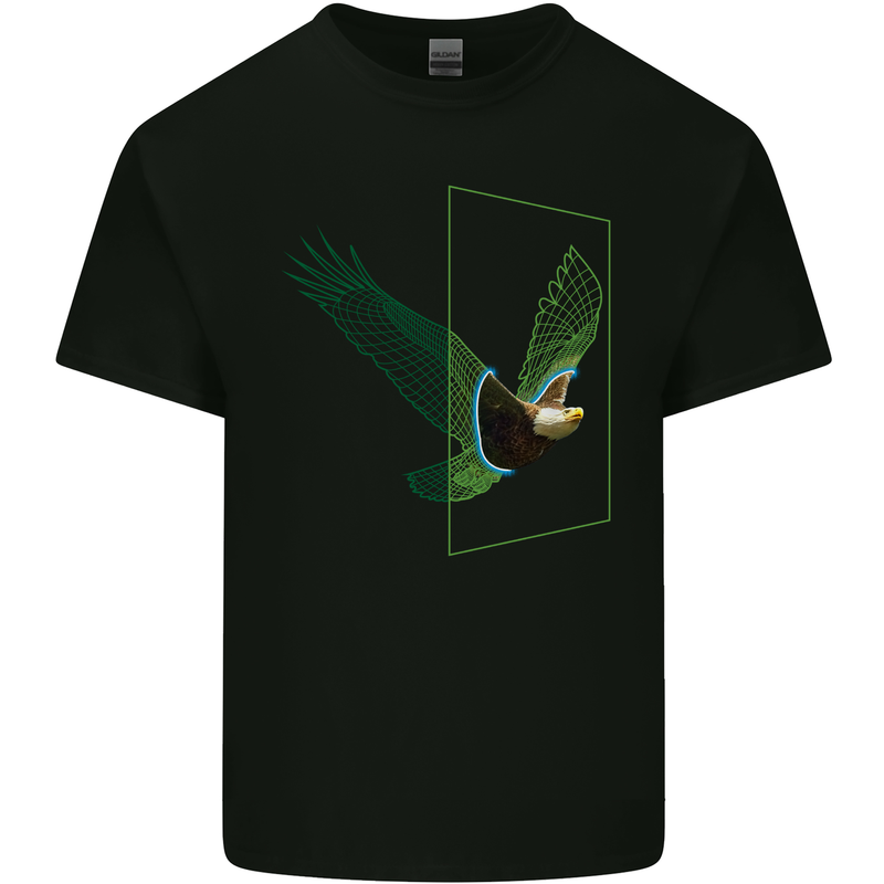 A SCI-FI American Eagle Mens Cotton T-Shirt Tee Top Black