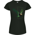 A SCI-FI American Eagle Womens Petite Cut T-Shirt Black