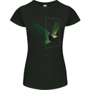 A SCI-FI American Eagle Womens Petite Cut T-Shirt Black