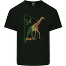 A SCI-FI Giraffe Eagle & Fox Kids T-Shirt Childrens Black