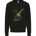 A SCI-FI Giraffe Eagle & Fox Mens Sweatshirt Jumper Black