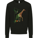 A SCI-FI Giraffe Eagle & Fox Mens Sweatshirt Jumper Black