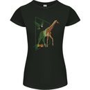 A SCI-FI Giraffe Eagle & Fox Womens Petite Cut T-Shirt Black