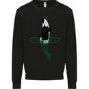 A SCI-FI Orca Whale Kids Sweatshirt Jumper Black