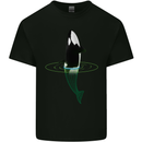 A SCI-FI Orca Whale Mens Cotton T-Shirt Tee Top Black