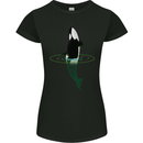 A SCI-FI Orca Whale Womens Petite Cut T-Shirt Black