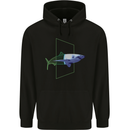 A SCI-FI Shark Childrens Kids Hoodie Black