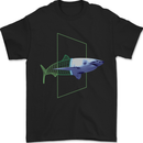 A SCI-FI Shark Mens T-Shirt 100% Cotton Black