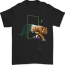 A SCI-FI Tiger Mens T-Shirt 100% Cotton Black