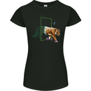 A SCI-FI Tiger Womens Petite Cut T-Shirt Black