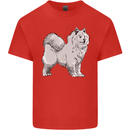 A Samoyed Dog Kids T-Shirt Childrens Red
