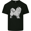 A Samoyed Dog Mens Cotton T-Shirt Tee Top Black