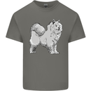 A Samoyed Dog Mens Cotton T-Shirt Tee Top Charcoal