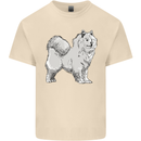 A Samoyed Dog Mens Cotton T-Shirt Tee Top Natural