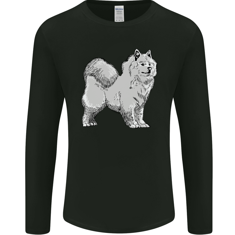 A Samoyed Dog Mens Long Sleeve T-Shirt Black