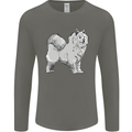 A Samoyed Dog Mens Long Sleeve T-Shirt Charcoal