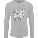 A Samoyed Dog Mens Long Sleeve T-Shirt Sports Grey