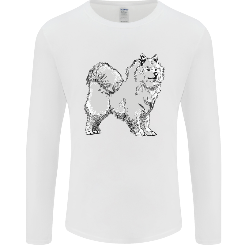 A Samoyed Dog Mens Long Sleeve T-Shirt White