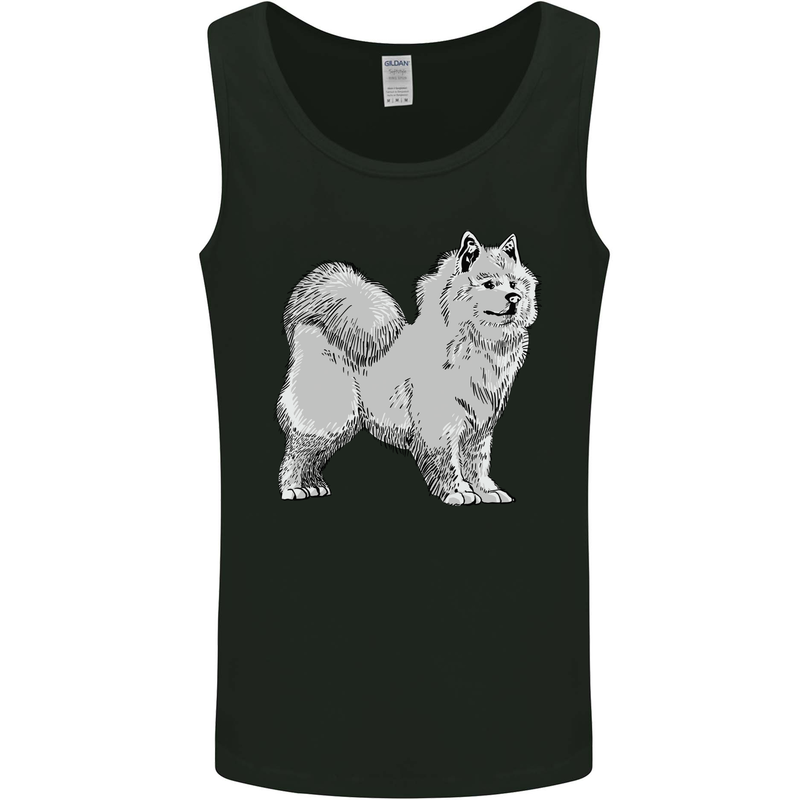 A Samoyed Dog Mens Vest Tank Top Black