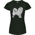 A Samoyed Dog Womens Petite Cut T-Shirt Black