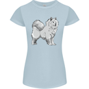 A Samoyed Dog Womens Petite Cut T-Shirt Light Blue