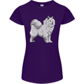 A Samoyed Dog Womens Petite Cut T-Shirt Purple