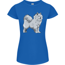 A Samoyed Dog Womens Petite Cut T-Shirt Royal Blue
