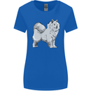 A Samoyed Dog Womens Wider Cut T-Shirt Royal Blue
