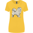 A Samoyed Dog Womens Wider Cut T-Shirt Yellow