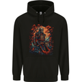 A Samurai Warrior With Swords Katana Kenjutsu Childrens Kids Hoodie Black