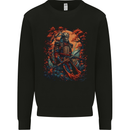 A Samurai Warrior With Swords Katana Kenjutsu Mens Sweatshirt Jumper Black