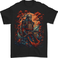 A Samurai Warrior With Swords Katana Kenjutsu Mens T-Shirt 100% Cotton BLACK
