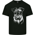 A Schnauzer Potrait Dog Mens Cotton T-Shirt Tee Top Black