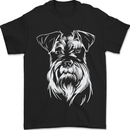A Schnauzer Potrait Dog Mens T-Shirt 100% Cotton Black