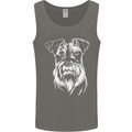 A Schnauzer Potrait Dog Mens Vest Tank Top Charcoal