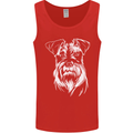 A Schnauzer Potrait Dog Mens Vest Tank Top Red
