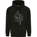 A Scuba Diver Entering the Water Diving Dive Mens 80% Cotton Hoodie Black