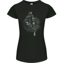 A Scuba Diver Entering the Water Diving Dive Womens Petite Cut T-Shirt Black